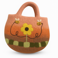 Filcana Torba s Motivima Suncokreta i Pčela - 35x27cm