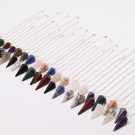 Početni Set Visaka s Kristalima (12x 3 kristala) 4 cm - Šestostrane Piramide