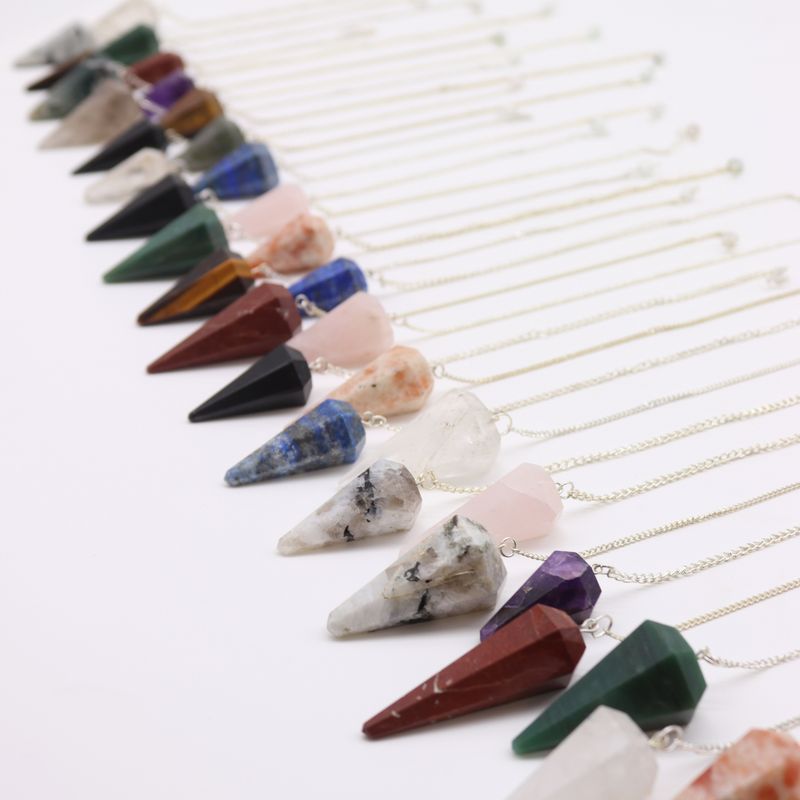 Početni Set Visaka s Kristalima (12x 3 kristala) 4 cm - Šestostrane Piramide
