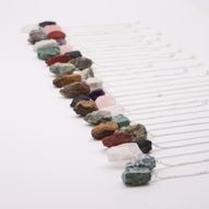 Početni Set Visaka s Kristalima (12x 3 kristala) 4 cm - Sirovi Kristali