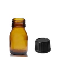 30ml Jantarna Staklena Farmaceutska Boca - Bez Čepa