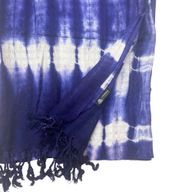 Boho Java Umjetnički Šal - Indigo Pruge - 62x200cm
