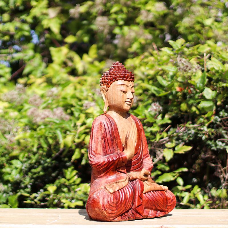 Ručno Izrezbarena Buddha Statua - Učenje Transmisije 30cm
