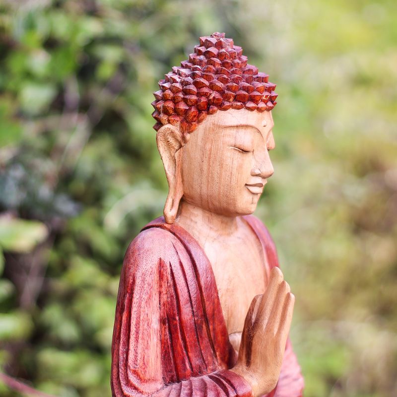 Ručno Izrezbarena Buddha Statua - Učenje Transmisije 30cm
