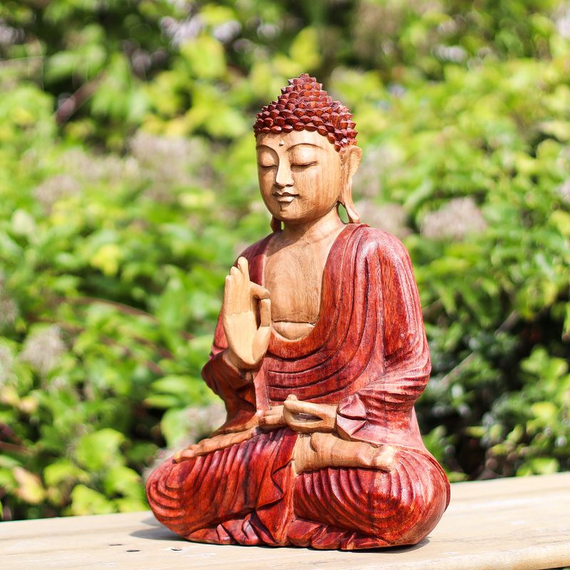 Ručno Izrezbarena Buddha Statua - Učenje Transmisije 30cm
