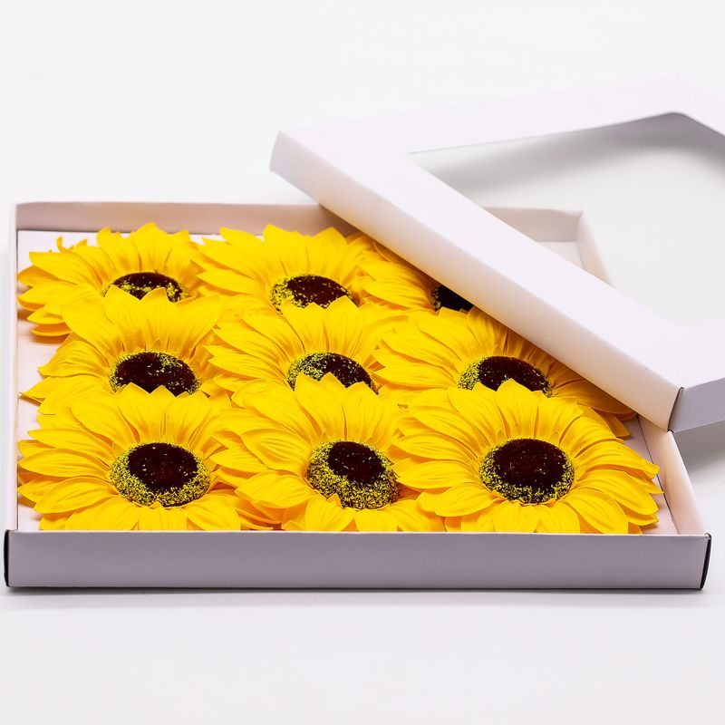 Cvijet od Sapuna za Rukotvorine - Jumbo Suncokreti - (14 cm)