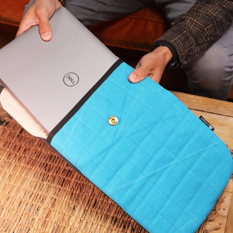 Podstavljena Futrola za Laptop – Žuta – 14oz Stonewash