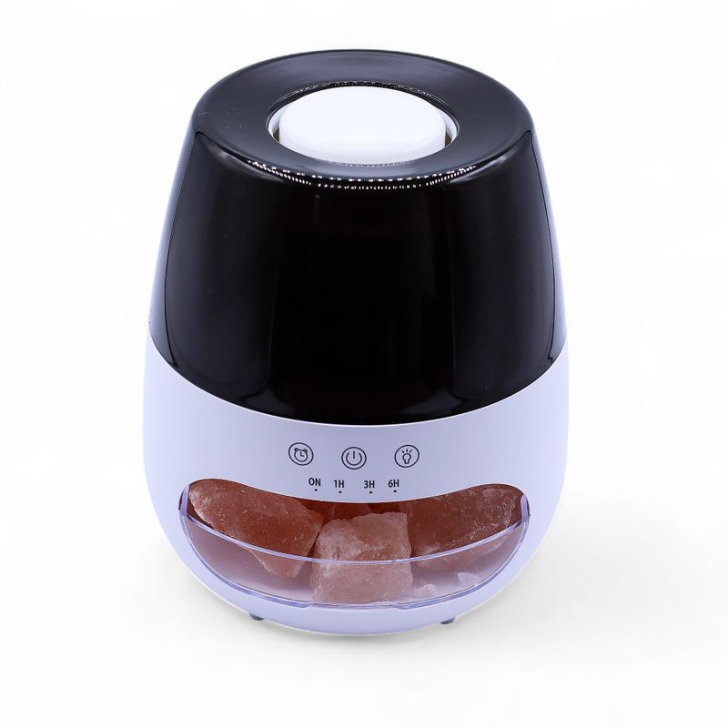 Aroma Difuzor s Efektom Plamena i Himalajskom Soli – Bijeli (USB) – Promjena Boja i Timer