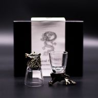 Obrnute shot čašice (50 ml) – Divlja šumska stvorenja – Antik brončana