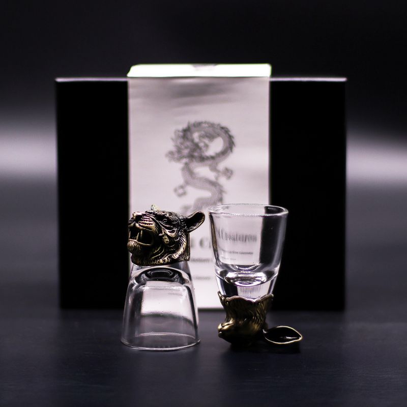 Obrnute shot čašice (50 ml) – Mistična stvorenja – Antik brončana