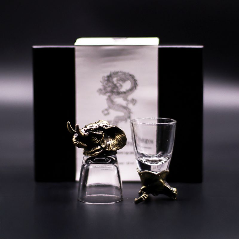 Obrnute shot čašice (50 ml) – Mistična stvorenja – Antik brončana