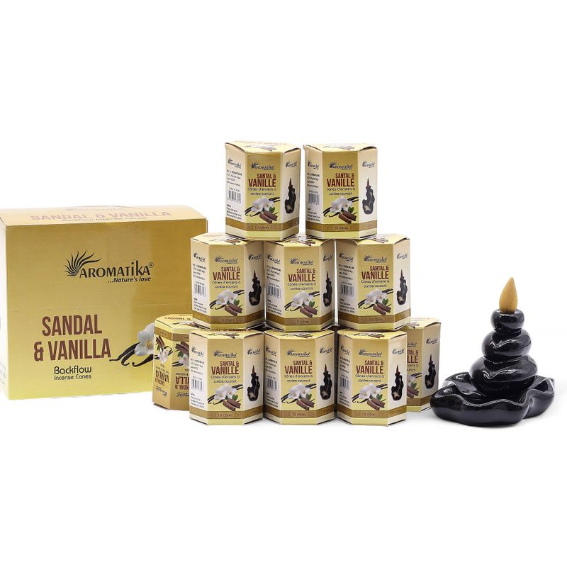 Paket od 10 Masala Mirisnih Čunjića - Sandalovina i Vanilija