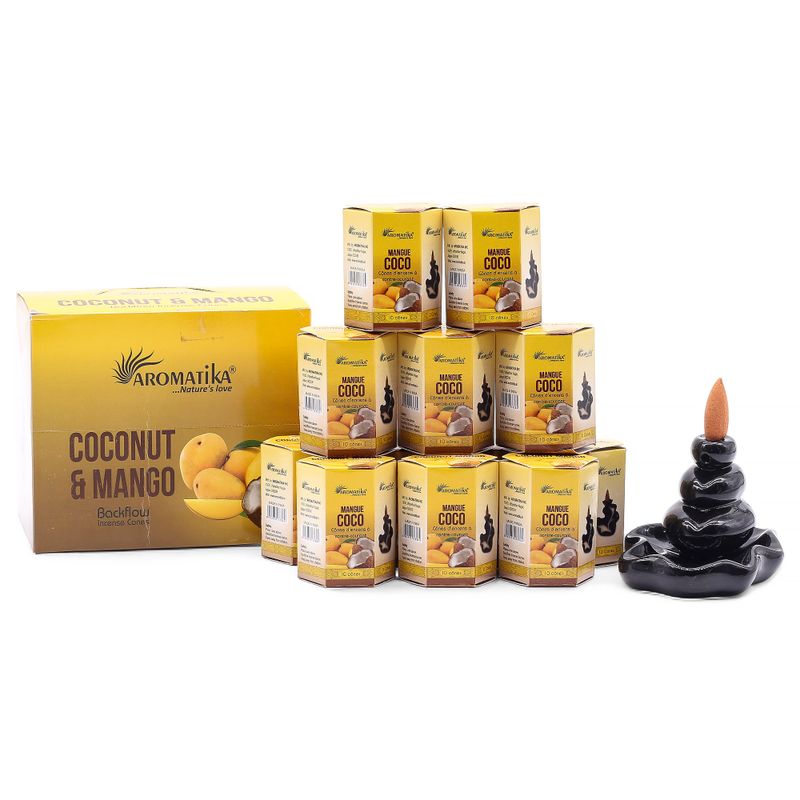 Paket od 10 Masala Mirisnih Čunjića - Kokos i Mango