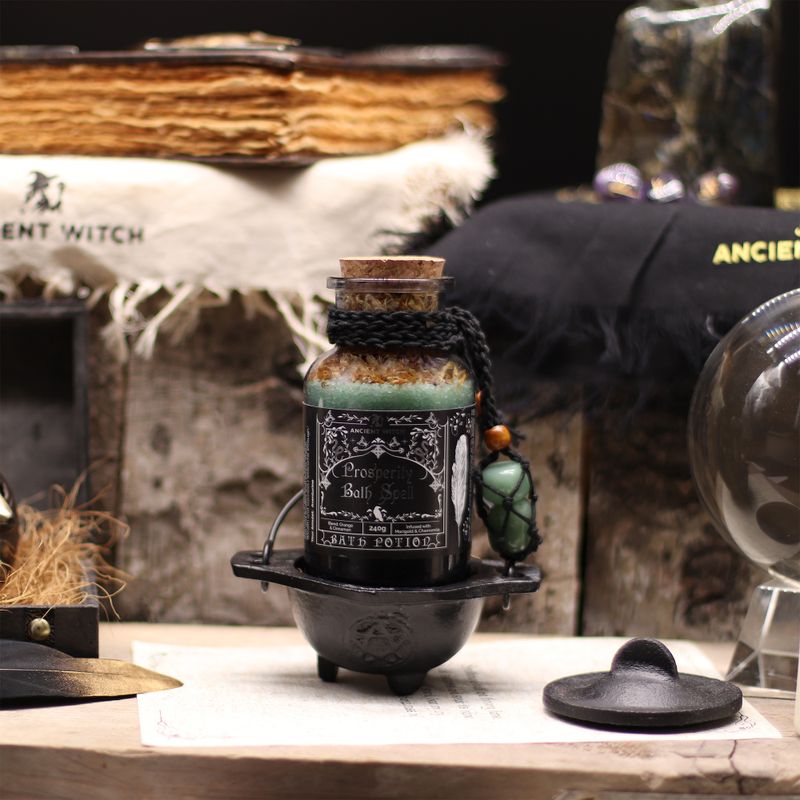 Ancient Witch čarobni napitak za kupku & amajlija od kristala aventurina - Prosperitet