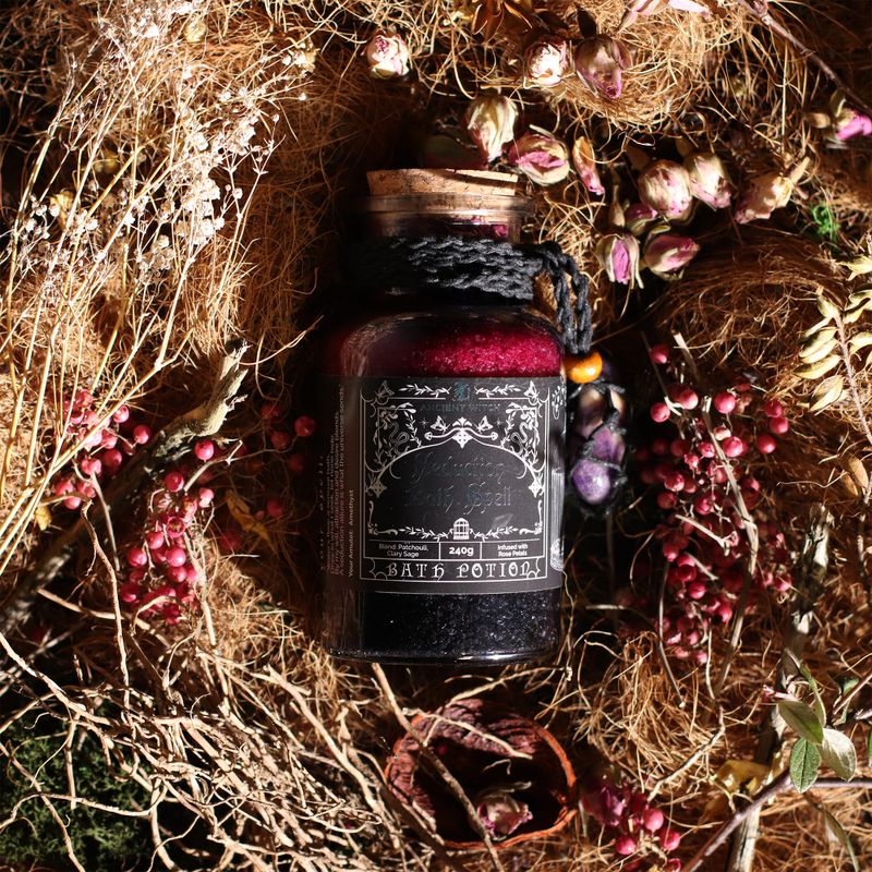 Ancient Witch čarobni napitak za kupku & amajlija od kristala ametista - Zavođenje