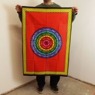 Pamučna Zidna Dekoracija (70x110cm) – Dugin Cvijet Života