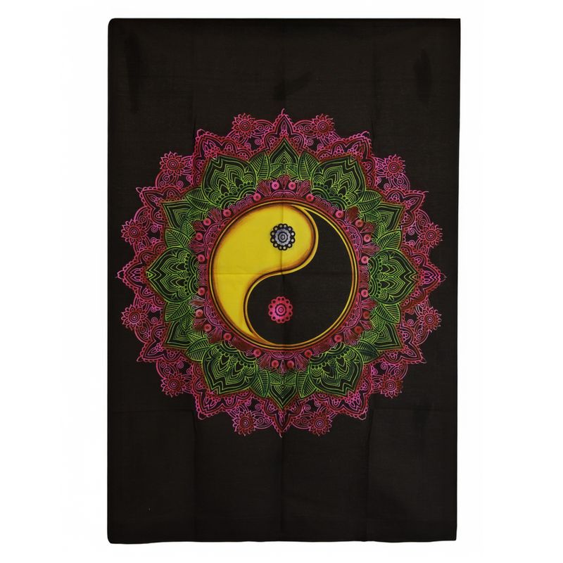 Pamučna Zidna Dekoracija (70x110cm) – Ying & Yang Mandala