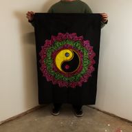 Pamučna Zidna Dekoracija (70x110cm) – Ying & Yang Mandala