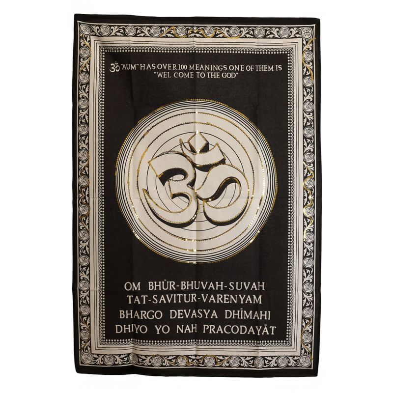 Pamučna Zidna Dekoracija (70x110cm) – Om – Welcome to the God