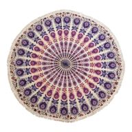 Mala Mandala Okrugla Dekoracija (130cm) – Paunove Ljubičaste