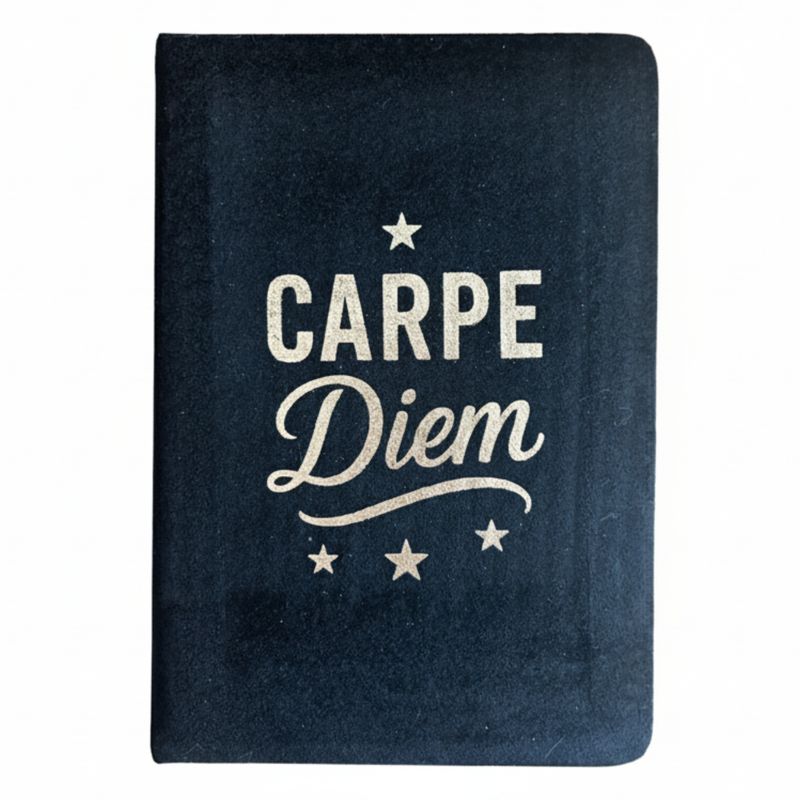 Baršunasta Bilježnica - 80 str. - Carpe Diem - Crna