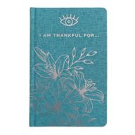 Plavi Dnevnik Zahvalnosti - 120 str. - "I am Thankful For" sa Srebrnim Detaljima - Zlatni Rub - Bogata Crna sa Zlatnim Detaljima