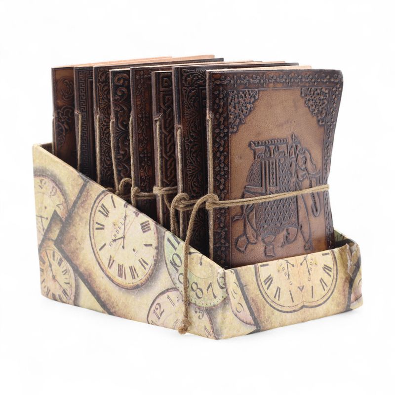 Set Ezoteričnih Kožnih Bilježnica (6x4,5") – Izložbena Kutija