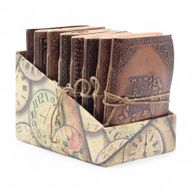 Set Srednjih Ezoteričnih Kožnih Bilježnica (5x3,5") – Izložbena Kutija