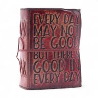 Debela Kožna Bilježnica s Grubo Rezanim Rubom (5x3,5") – Every Day May Not Be God