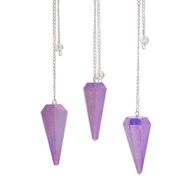 Šesterostrani Visak - Aurora Crystal Ljubičasta - 4cm