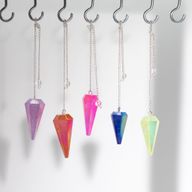 Šesterostrani Visak - Aurora Crystal Pastelno Zelena - 4cm