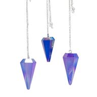 Šesterostrani Visak - Aurora Crystal Plava - 4cm