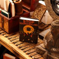 Kožna Bilježnica s Printom (7x5") – Stop Doom Scrolling – 200 praznih stranica
