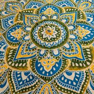Velika Mandala Okrugla Dekoracija (180cm) – Žuta & Plava