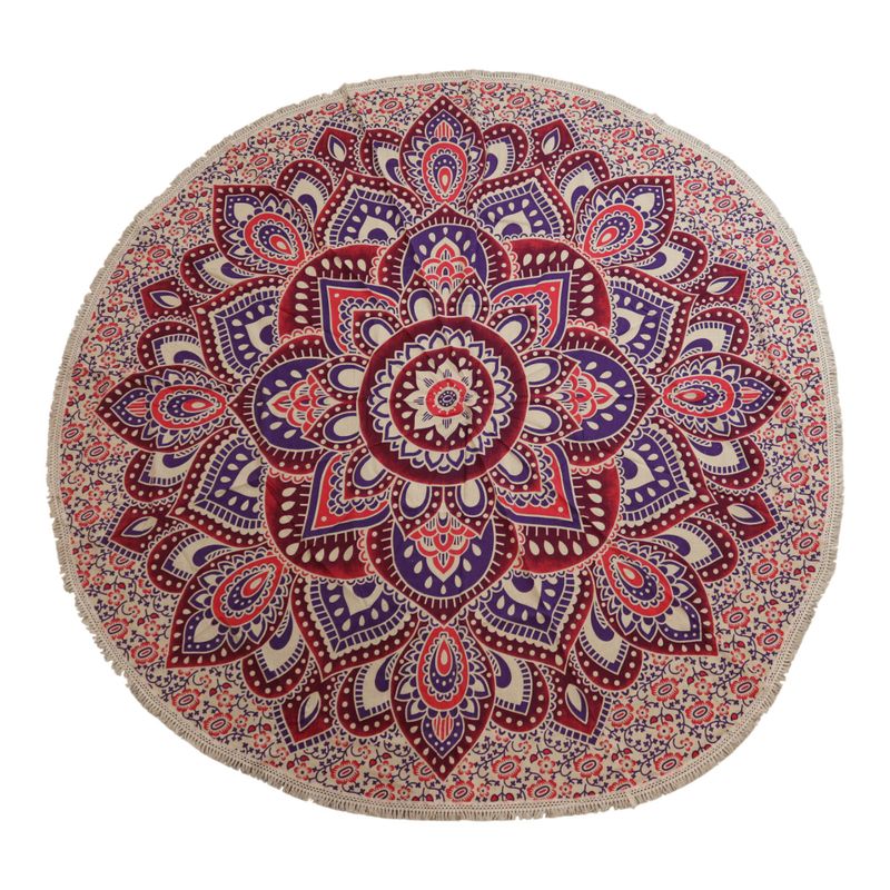 Velika Mandala Okrugla Dekoracija (180cm) – Roze & Ljubičasta