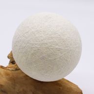 Drift Glow Lampion s Drvenom Bazom – Pamuk Luna – Ivory
