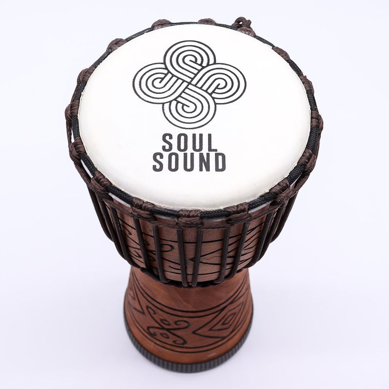 Srednji Pro Djembe Bubanj - Zvuk Duše (nizak ton) - 40cm (promjer 18cm)
