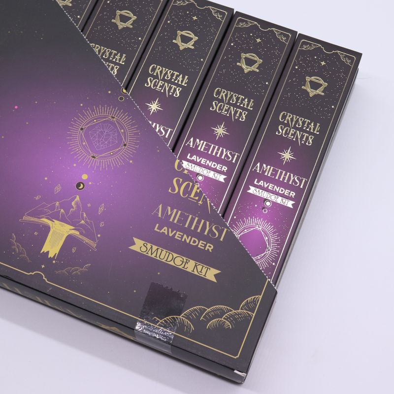 Mirisni štapići za pročišćavanje s ametistom - Lavanda