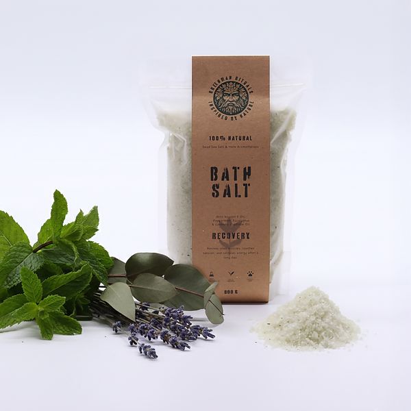 Greenman Rituals Epsom soli za kupanje s mentom, eukaliptusom i lavandom – Recovery