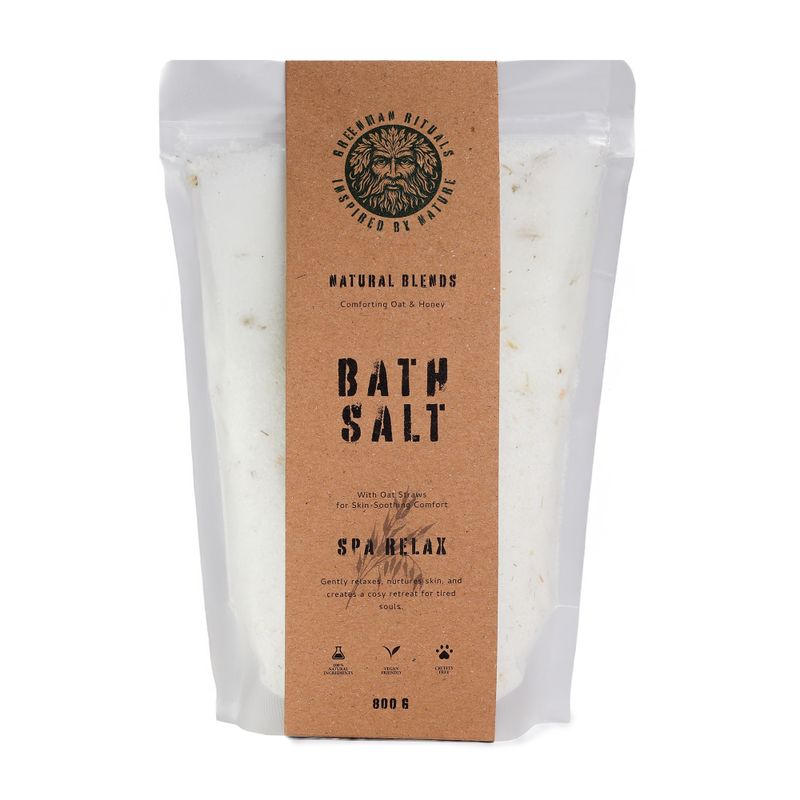 Greenman Rituals Epsom soli za kupanje s zobi i medom – Spa Relax Blend