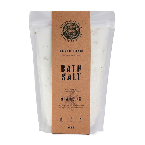 Greenman Rituals Epsom soli za kupanje s zobi i medom – Spa Relax Blend