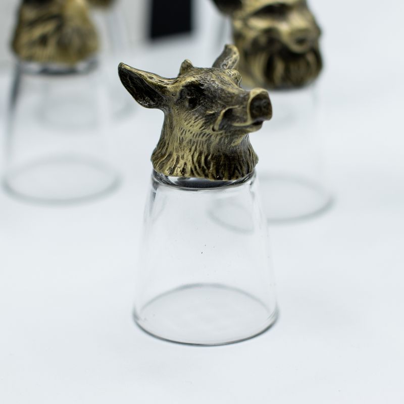 Obrnute shot čašice (25 ml) – Šumska & mistična stvorenja – Antik brončana
