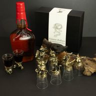 Obrnute shot čašice (25 ml) – Stvorenja kineskog horoskopa – Antik brončana