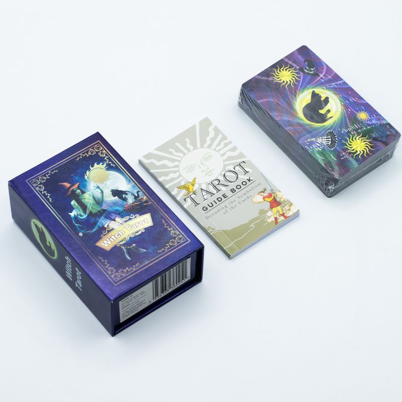 Set Tarot Karata s Ljubičastim Foliotiskom – Witch Tarot – s knjižicom
