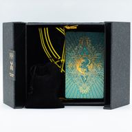 Set Tarot Karata sa Zlatno-tirkiznim Foliotiskom – Poklon-kutija s knjižicom