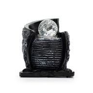 Sobna fontana – Posuda s vodom i kristalna kugla (15x13x20 cm)