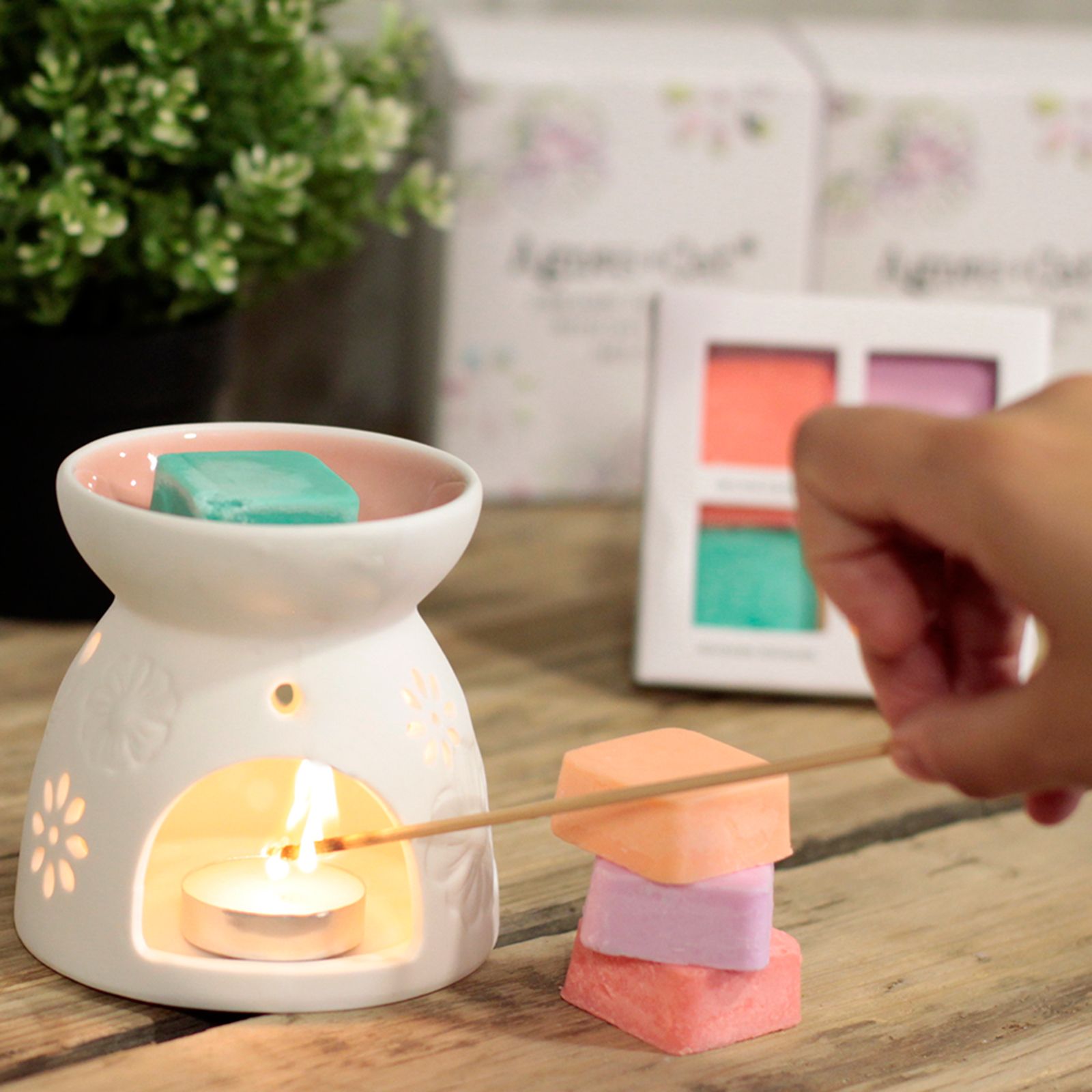 Agnes + Cat keramičke aroma-lampe za mirisni vosak