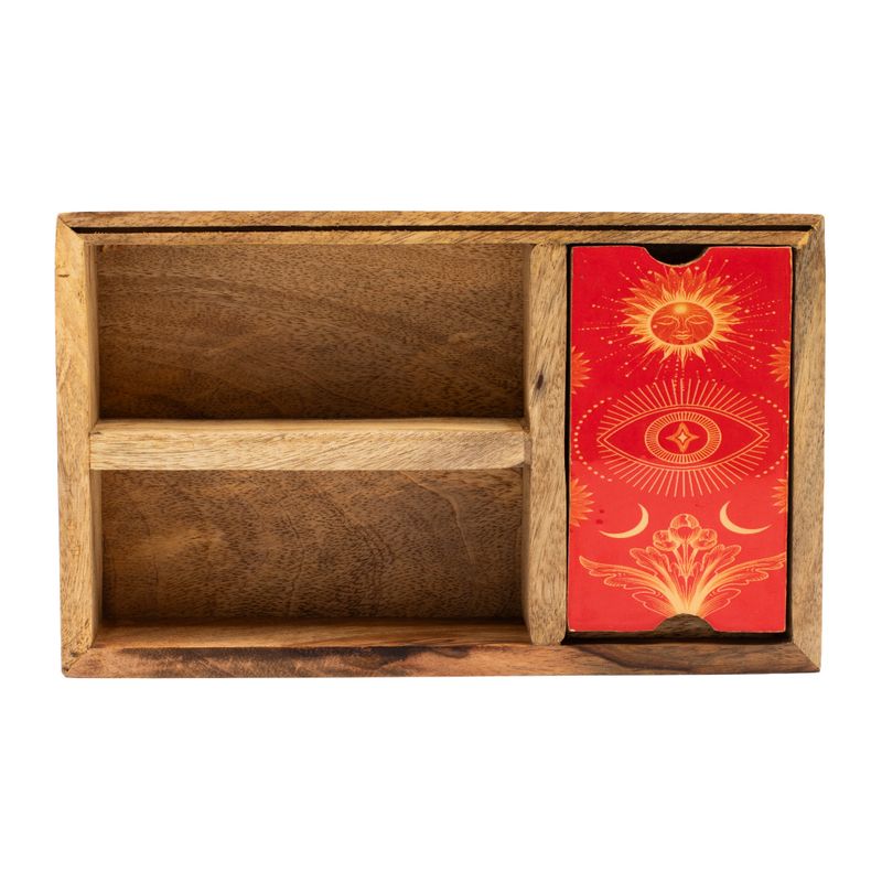 Tarot Kutija s Tri Pretinca i Držačem za Karte
