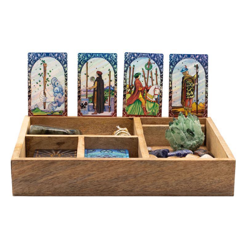 Tarot Kutija s Četiri Pretinca i Držačem za Karte