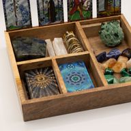 Tarot Kutija s Četiri Pretinca i Držačem za Karte